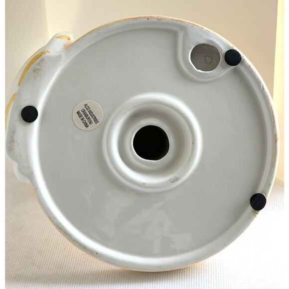 PAPER TOWEL HOLDER/DISPENSER-ALCO-Countertop-White Cat-Yellow Stripes-Ceramic - Picture 6 of 10